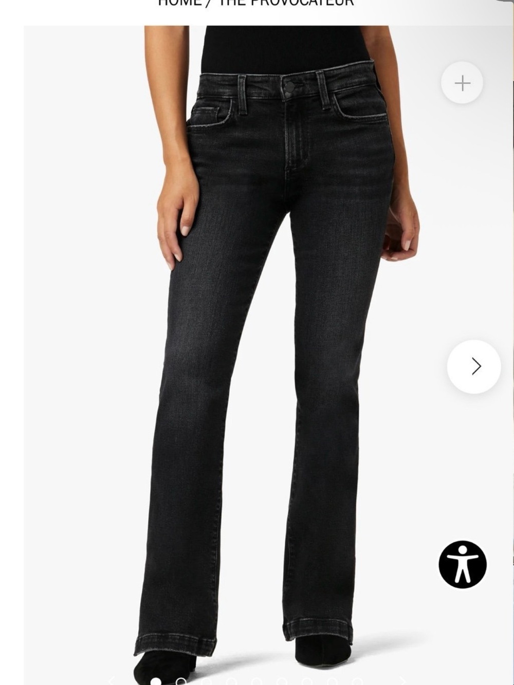 Joe's Jeans Provocateur Black Bootcut Jeans
